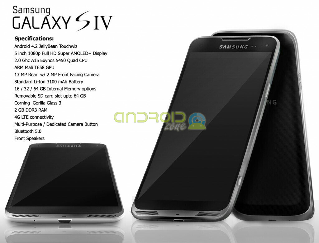 Samsung Galaxy S4 Render AZ