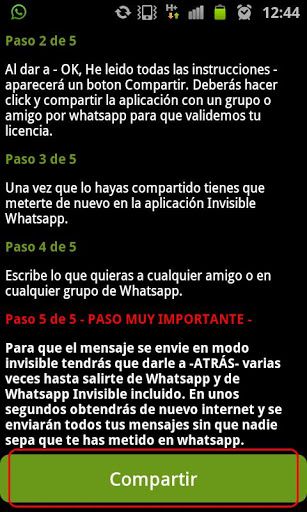 Invisible WhatsApp