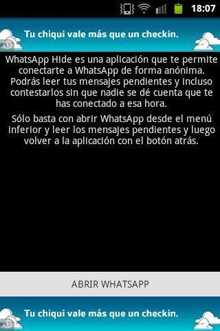 WhatsApp Hide