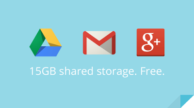 Google Drive, Gmal, Google Plus Photos-
