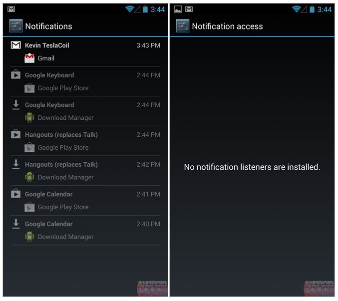 Android 4.3 notificaciones