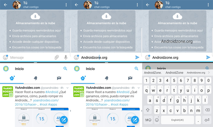 Arrastrar texto multiventana Android 7 Nougat